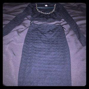 Two piece dress set.